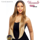Vanessa Brazilian Human Hair Blend Frontal Lace Wig - T35HB MARITA